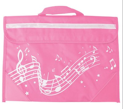 Musicwear: Wavy Stave Music Bag (NotTaG) (pink)