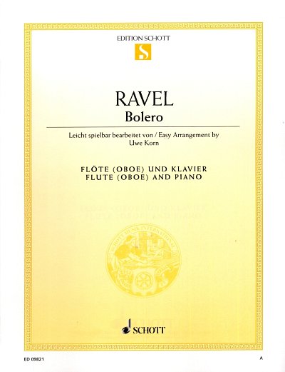M. Ravel: Bolero Bearbeitung fuer Floete (Oboe) und Klavier