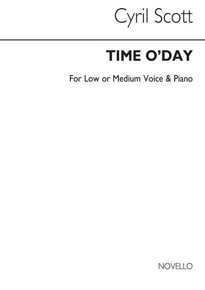 C. Scott: Time O'day-low Or Medium Voice/Piano