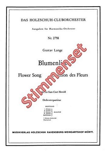 G. Lange: Blumenlied