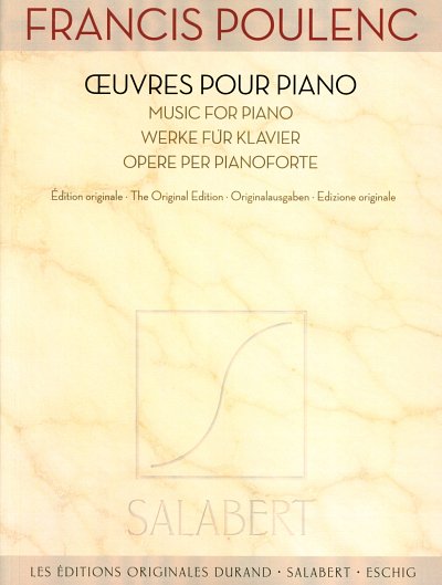 F. Poulenc: Werke fuer Klavier, Klav