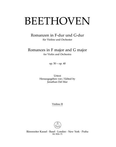 L. v. Beethoven: Romanzen in F-Dur und G-Dur o, VlOrch (Vl2)