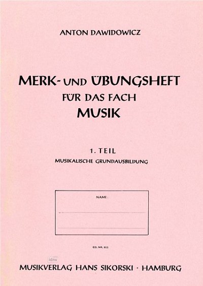 Dawidowicz Anton: Merk + Uebungsheft