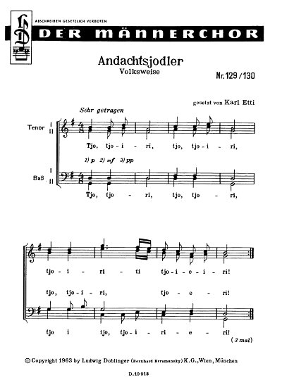 K. Etti: Glockenjodler