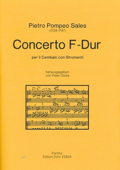 P.P. Sales: Concerto per il Cembalo Principale con S (Part.)