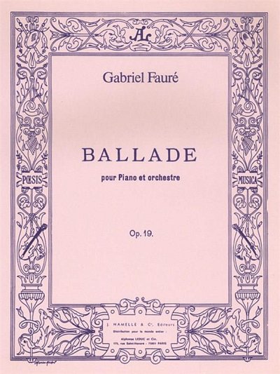G. Fauré: Ballade op.19 , 2Klav (KA)