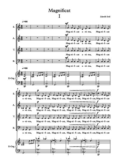 DL: Z. Král: Magnificat, GchOrg (Pa+St)