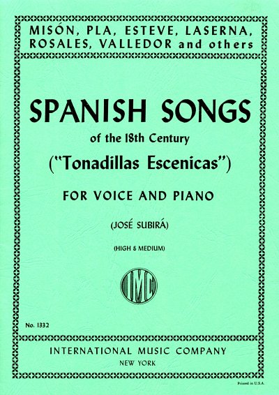 Spanish Songs Of 18Th Century (Bu)