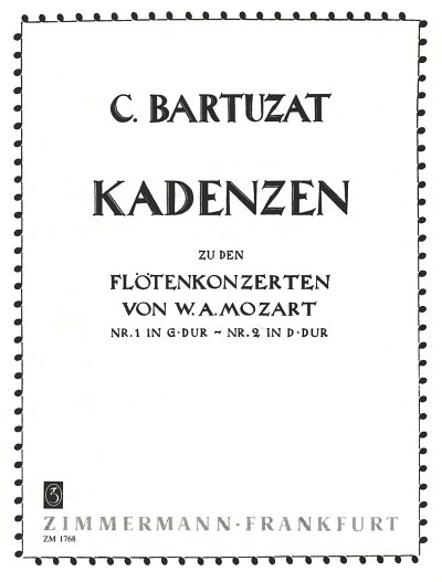Kadenzen Mozart Fl Konzerte