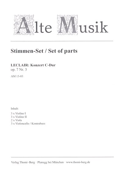 J.-M. Leclair: Konzert C-Dur Op 7/3