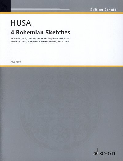K. Husa: 4 Bohemian Sketches (1958/2008), ObKlav (Pa+St)