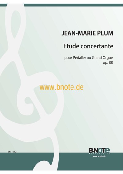 J. Plum: Etude concertante op. 88, Org