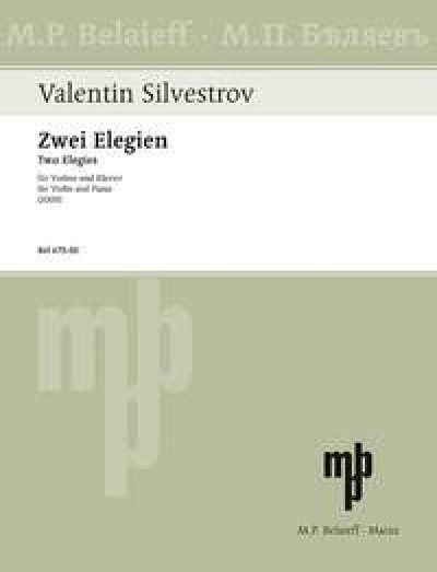 V. Silvestrov: Melodien der Augenblicke -, VlKlav (KlavpaSt)