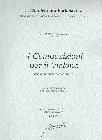 C. GIUSEPPE: 4 Composizioni per violone c., Violine