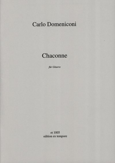C. Domeniconi: Chaconne