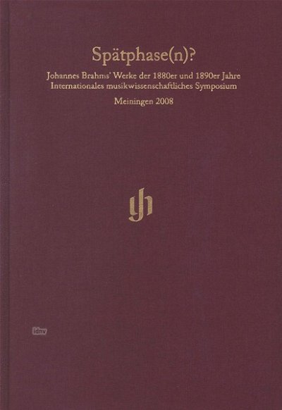 W. Sandberger: Spätphase(n)? - Johannes Brahms' Werke d (Bu)