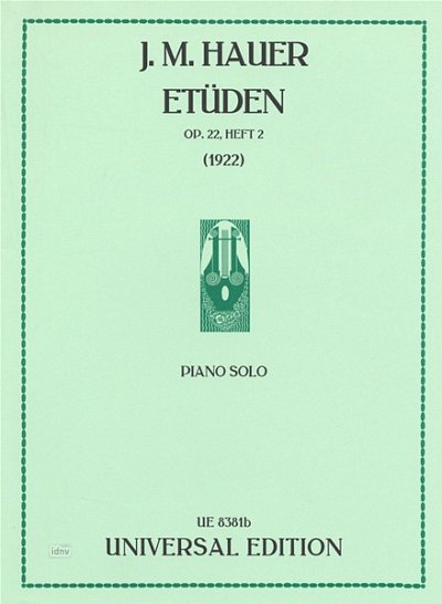 J.M. Hauer: Etüden op. 22/6-9 Band 2