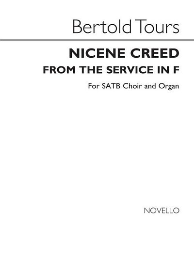 The Nicene Creed In F (From Tours Service In , GchOrg (Chpa)