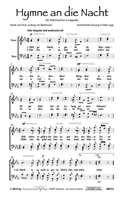 L. v. Beethoven: Hymne an die Nacht, Gch (Part.)