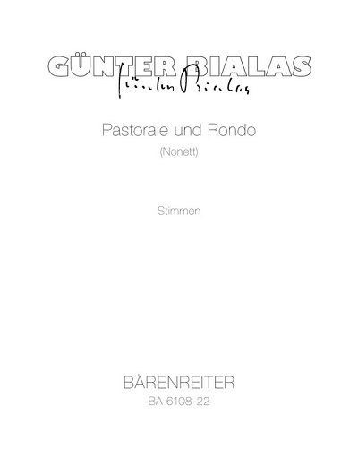 G. Bialas: Pastorale und Rondo (1969) (Stsatz)