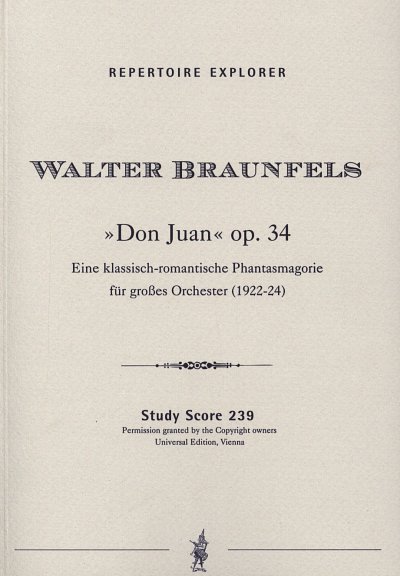 W. Braunfels: Don Juan op. 34, Sinfo (Stp)