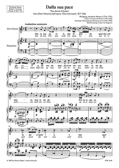 DL: W.A. Mozart: Dalla sua pace Arie (Don Ottavio) aus der O