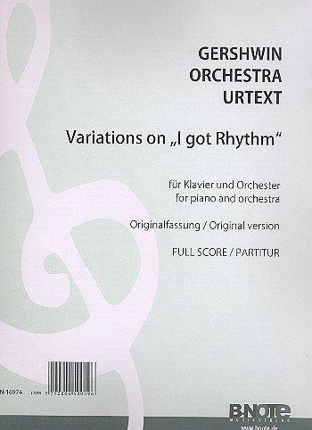 G. Gershwin et al.: Variations on ’I got Rhythm’ für Klavier und Orchester (Originalfassung) (Partitur)
