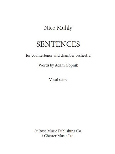 N. Muhly: Sentences (KA)