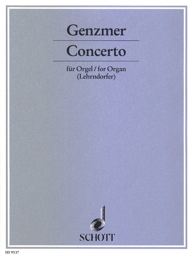 H. Genzmer: Concerto GeWV 391 , Org