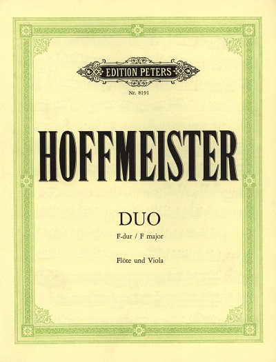 F.A. Hoffmeister: Duo F-Dur, FlVla