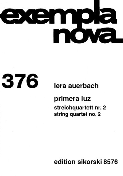 L. Auerbach: Primera Luz - Streichquartett 2