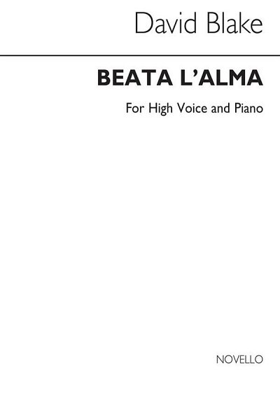 Beata L'alma for Soprano and Piano, GesSKlav (Bu)