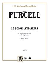 H. Purcell atd.: Purcell: Fifteen Songs and Airs for Contralto or Baritone from the Operas and Masques