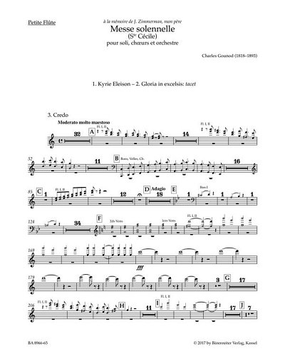 C. Gounod: Messe solennelle, 3GesGchOrch (HARM)