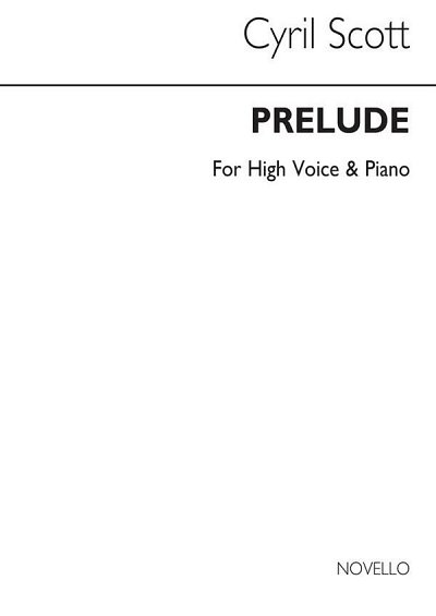 C. Scott: Prelude Op57 No.1-high Voice/Piano (Key-d)