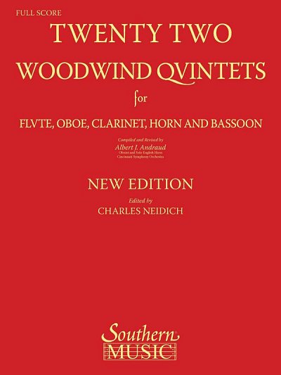 22 Woodwind Quintets - New Edition, FlObKlHrFg (Part.)