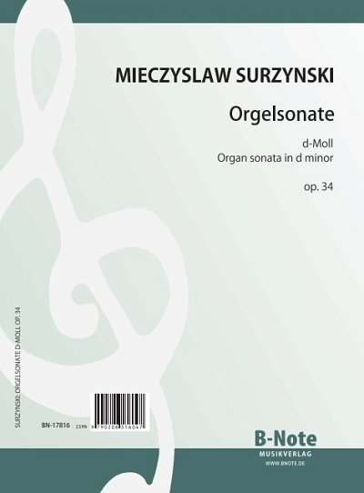 Surzynski, Mieczyslaw: Orgelsonate d-Moll op.34
