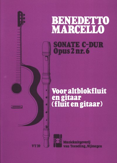 B. Marcello: Sonate C-Dur op. 2/6, FlGit (Pa+St)