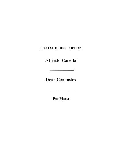 A. Casella: Deux Contrastes