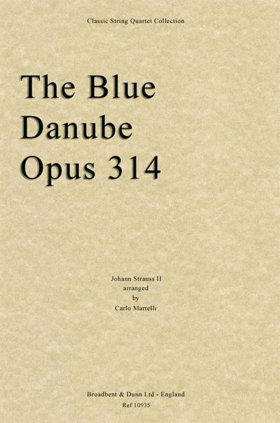 J. Strauß (Sohn): The Blue Danube, Opus 314, 2VlVaVc (Part.)