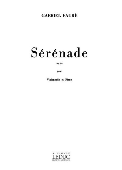 G. Fauré: Serenade, VcKlav (Bu)