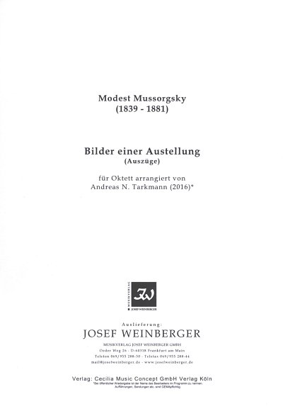 M. Mussorgski: Bilder einer Ausstellung (A, 8Instr (OStsatz)