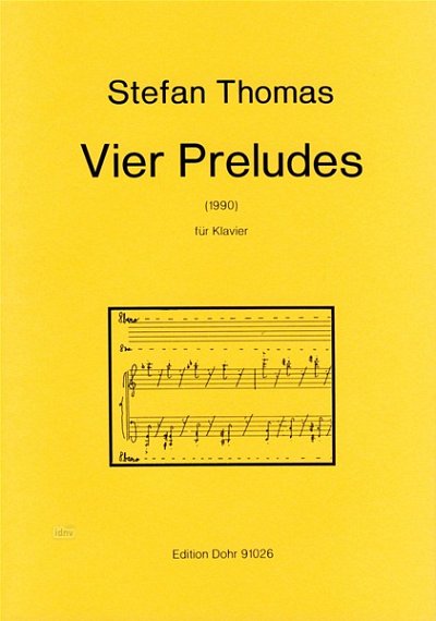 T. Stefan: Vier Preludes, Klav (Part.)