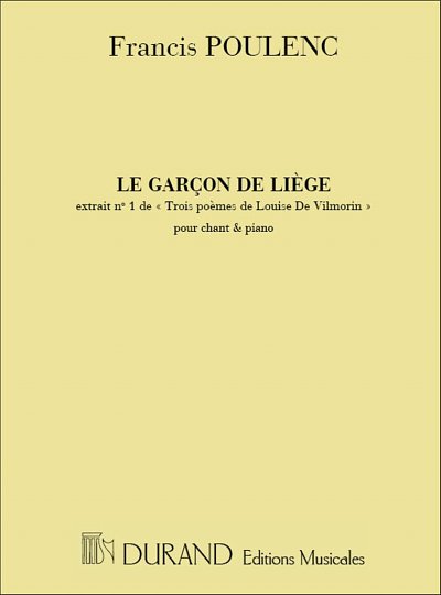 F. Poulenc: Le Garcon De Liege