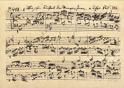 J.S. Bach: Wie schoen leuchtet der Morgenstern Postkarte