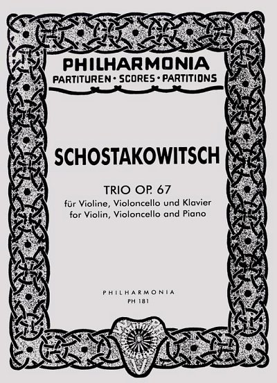 D. Schostakowitsch: Trio No. 2 Op.67, VlVcKlv (Stp)