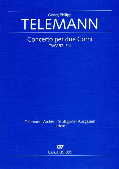 G.P. Telemann: Concerto per due Corni in F TWV 52:F4 / Parti
