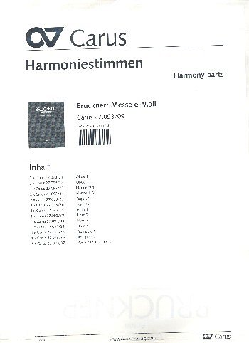 A. Bruckner: Messe e-Moll WAB 27