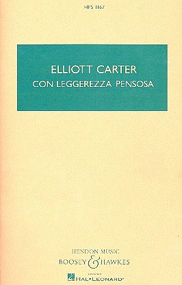 E. Carter: Con Leggerezza Pensosa (Stp)