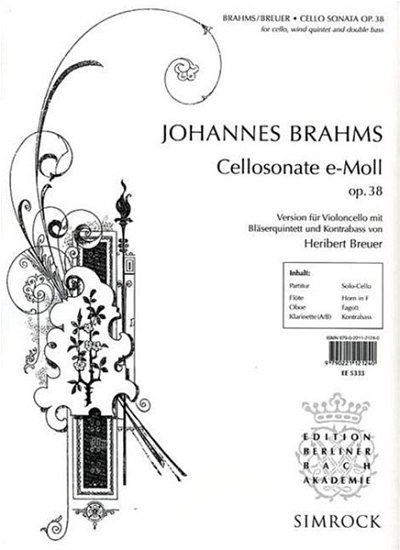 J. Brahms: Cellosonate e-Moll op. 38  (Pa+St)